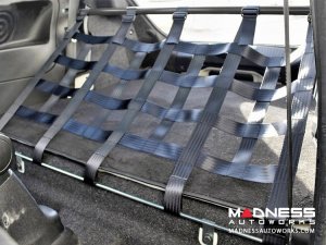 FIAT 500 Rear Harness Bar w/ Net - Black Bar w/ Black Net